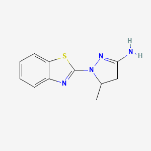 2-(3-Amino-5-methyl-2-pyrazolin-1-yl)benzothiazole
