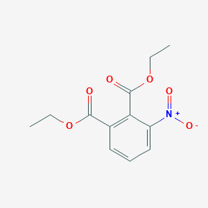 molecular formula C12H13NO6 B8769220 Diethyl 3-nitrobenzene-1,2-dicarboxylate CAS No. 62351-79-5