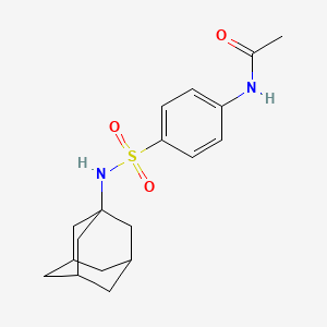 molecular formula C18H24N2O3S B8769225 N-(1-Adamantyl)-4-(acetylamino)benzenesulfonamide 
