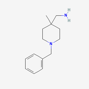 molecular formula C14H22N2 B8769283 1-(1-Benzyl-4-methylpiperidin-4-yl)methylamine 