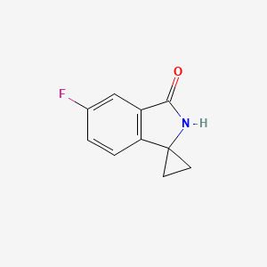 molecular formula C10H8FNO B8769305 5'-Fluorospiro[cyclopropane-1,1'-isoindolin]-3'-one 