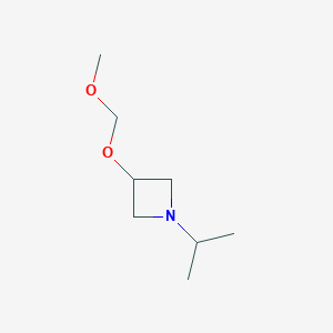 molecular formula C8H17NO2 B8769332 3-(Methoxymethoxy)-1-(propan-2-yl)azetidine CAS No. 35995-40-5