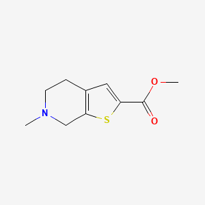 molecular formula C10H13NO2S B8769338 Methyl 6-methyl-4,5,6,7-tetrahydrothieno[2,3-C]pyridine-2-carboxylate CAS No. 721926-88-1