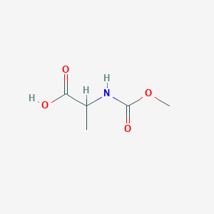 molecular formula C5H9NO4 B8769394 2-[(Methoxycarbonyl)amino]propanoic acid 