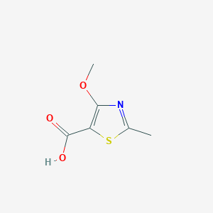 molecular formula C6H7NO3S B8769448 4-Methoxy-2-methylthiazole-5-carboxylic acid 