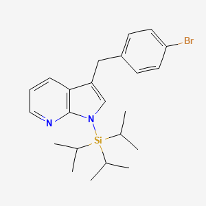 3-(4-bromobenzyl)-1-(triisopropylsilyl)-1H-pyrrolo[2,3-b]pyridine