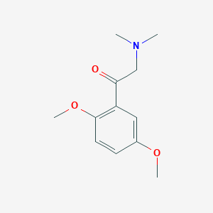 molecular formula C12H17NO3 B8769477 1-(2,5-Dimethoxyphenyl)-2-(dimethylamino)ethanone CAS No. 89864-08-4