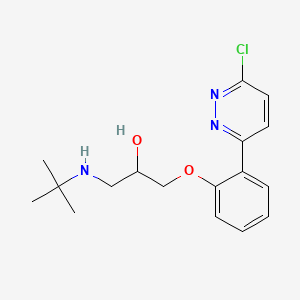 1-(Tert-butylamino)-3-[2-(6-chloropyridazin-3-yl)phenoxy]propan-2-ol