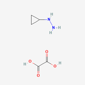 molecular formula C5H10N2O4 B8769545 Cyclopropylhydrazine oxalate 
