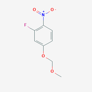 molecular formula C8H8FNO4 B8769591 2-Fluoro-4-(methoxymethoxy)-1-nitrobenzene CAS No. 141097-09-8