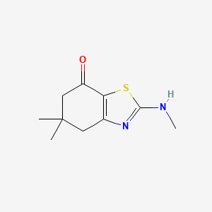 molecular formula C10H14N2OS B8769647 2-methylamino-5,5-dimethyl-7-oxo-4,5-dihydro-6H-benzthiazole 