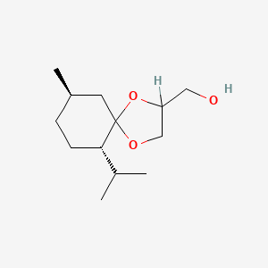 molecular formula C13H24O3 B8769732 L-Menthone 1,2-glycerol ketal CAS No. 577746-42-0