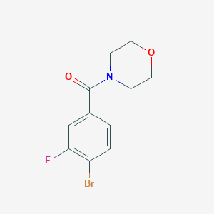 B8769775 (4-Bromo-3-fluorophenyl)(morpholin-4-yl)methanone CAS No. 897016-95-4