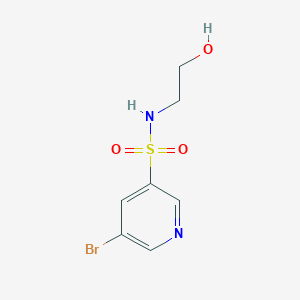 molecular formula C7H9BrN2O3S B8769812 3-Pyridinesulfonamide, 5-bromo-N-(2-hydroxyethyl)- CAS No. 887308-17-0