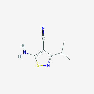 5-Amino-3-isopropylisothiazole-4-carbonitrile
