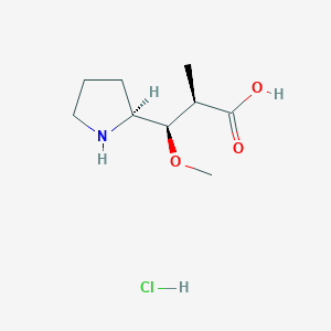 (2R,3R)-3-Methoxy-2-methyl-3-((S)-pyrrolidin-2-yl)propanoic acid hydrochloride