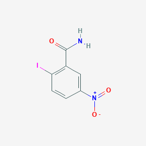 molecular formula C7H5IN2O3 B8769837 2-Iodo-5-nitrobenzamide 