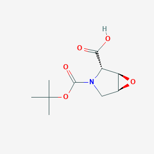 molecular formula C10H15NO5 B8769840 (1R,2S,5S)-3-(tert-butoxycarbonyl)-6-oxa-3-azabicyclo[3.1.0]hexane-2-carboxylic acid 