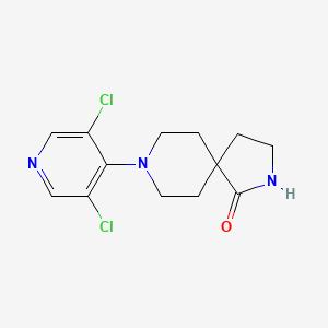 molecular formula C13H15Cl2N3O B8769859 8-(3,5-Dichloropyridin-4-yl)-2,8-diazaspiro[4.5]decan-1-one 