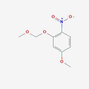 molecular formula C9H11NO5 B8769901 2-Methoxymethoxy-4-methoxynitrobenzene CAS No. 56536-69-7