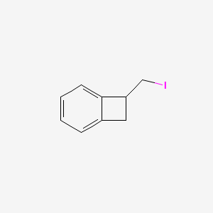 molecular formula C9H9I B8769921 7-(Iodomethyl)bicyclo[4.2.0]octa-1,3,5-triene CAS No. 135634-19-4
