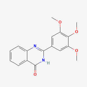 molecular formula C17H16N2O4 B8769924 2-(3,4,5-Trimethoxyphenyl)quinazoline-4(3H)-one 