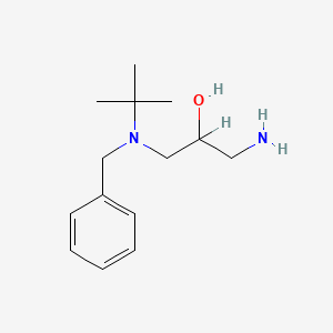 molecular formula C14H24N2O B8769928 1-Amino-3-[(1,1-dimethylethyl)(phenylmethyl)amino]propan-2-OL CAS No. 50456-36-5