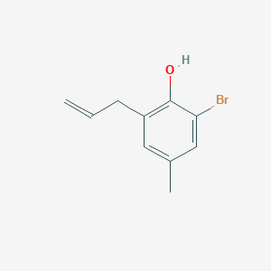 molecular formula C10H11BrO B8769943 2-Bromo-4-methyl-6-(prop-2-en-1-yl)phenol 