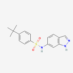 molecular formula C17H19N3O2S B8769946 4-tert-Butyl-N-(1H-indazol-6-yl)-benzenesulfonamide CAS No. 680591-20-2