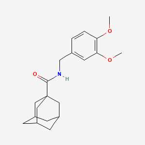 molecular formula C20H27NO3 B8770116 N-(3,4-Dimethoxybenzyl)-1-adamantanecarboxamide 