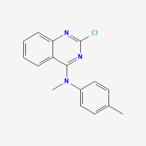 molecular formula C16H14ClN3 B8770128 4-Quinazolinamine, 2-chloro-N-methyl-N-(4-methylphenyl)- CAS No. 827030-34-2