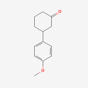molecular formula C13H16O2 B8770155 3-(4-Methoxyphenyl)cyclohexanone CAS No. 107203-08-7