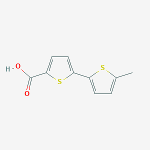 molecular formula C10H8O2S2 B8770179 5-(5-Methylthiophen-2-yl)thiophene-2-carboxylic acid 