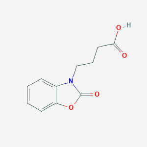 molecular formula C11H11NO4 B087702 4-(2-Oxo-benzooxazol-3-yl)-butyric acid CAS No. 13610-66-7
