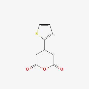 molecular formula C9H8O3S B8770229 4-(2-thienyl)dihydro-2H-pyran-2,6(3H)-dione 