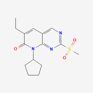 B8770298 8-Cyclopentyl-6-ethyl-2-(methylsulfonyl)pyrido[2,3-d]pyrimidin-7(8H)-one CAS No. 571189-26-9