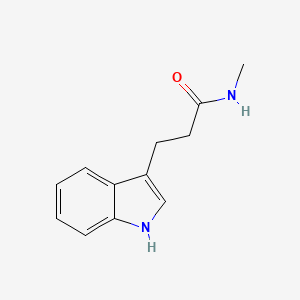 molecular formula C12H14N2O B8770308 3-(1H-indol-3-yl)-N-methylpropanamide CAS No. 69397-85-9