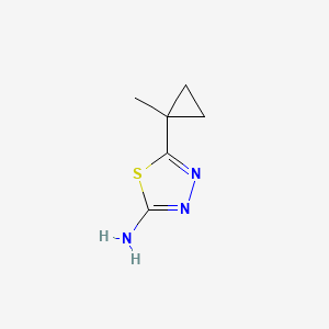 molecular formula C6H9N3S B8770316 5-(1-Methylcyclopropyl)-1,3,4-thiadiazol-2-amine 