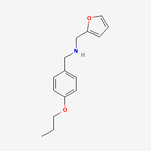 molecular formula C15H19NO2 B8770408 1-(furan-2-yl)-N-(4-propoxybenzyl)methanamine 