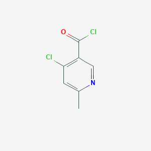 molecular formula C7H5Cl2NO B8770442 4-Chloro-6-methylnicotinoyl chloride 