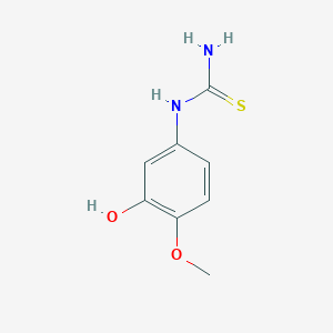 molecular formula C8H10N2O2S B8770558 3-Hydroxy-4-methoxyphenylthiourea 