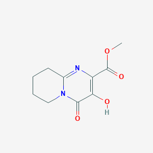 molecular formula C10H12N2O4 B8770571 methyl 3-hydroxy-4-oxo-6,7,8,9-tetrahydro-4H-pyrido[1,2-a]pyrimidine-2-carboxylate 