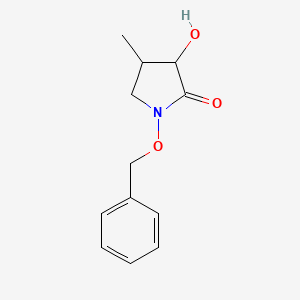 molecular formula C12H15NO3 B8770590 1-(Benzyloxy)-3-hydroxy-4-methylpyrrolidin-2-one 
