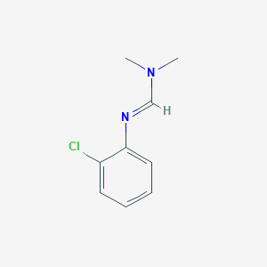 molecular formula C9H11ClN2 B8770596 Methanimidamide, N'-(2-chlorophenyl)-N,N-dimethyl- CAS No. 2103-49-3