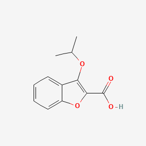 molecular formula C12H12O4 B8770604 3-(1-Methylethoxy)-2-benzofurancarboxylic acid 