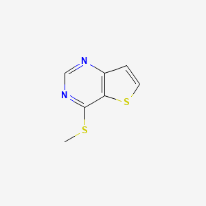 molecular formula C7H6N2S2 B8770617 4-(Methylthio)thieno[3,2-d]pyrimidine 