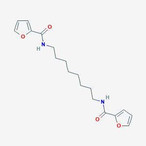 molecular formula C18H24N2O4 B8770621 Octane-1,8-diamine, N,N'-bis(2-furoyl)- 