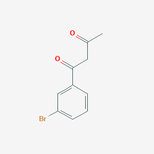 molecular formula C10H9BrO2 B8770634 1-(3-Bromophenyl)-1,3-butanedione 