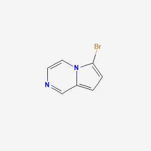 molecular formula C7H5BrN2 B8770646 6-Bromopyrrolo[1,2-a]pyrazine 
