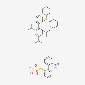 molecular formula C46H63NO3PPdS- B8770663 XPhos-Pd-G3 GT capsule 